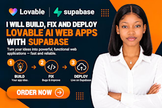 build, fix and deploy lovable ai, lovable web apps with supabase