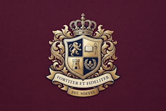 design a classic and prestigious heraldic logo