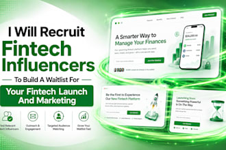 recruit fintech influencers to build a waitlist for your fintech launch
