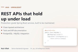 build a rest API with java spring boot