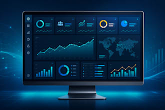 create power bi dashboards and business data analytics