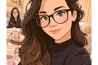 draw cartoon portrait in disney cartoon illustration