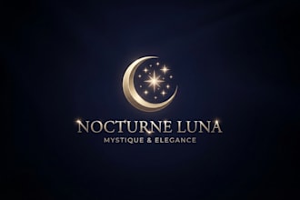 design a mysterious and elegant night logo
