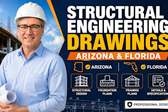 design structural engineering drawings for buildings in arizona and florida
