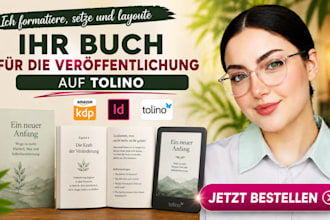 formatiere, setze und layoute ihr buch fur die veroffentlichung auf tolino