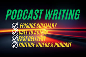 write engaging podcast script