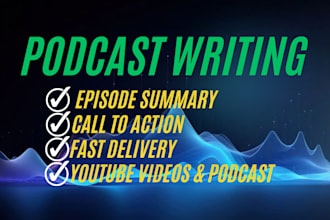 write SEO optimized podcast show notes with timestamps