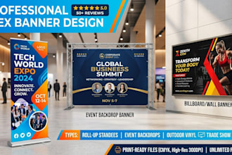 design professional print banner flex banner and roll up banner