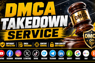 professionally handle dmca takedown notices and copyright infringement removal