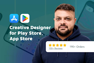 app store and google play screenshot design