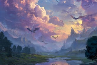 draw your fantasy scene