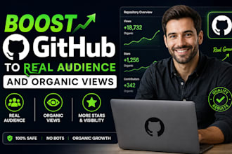 promote github to real audience and organic views