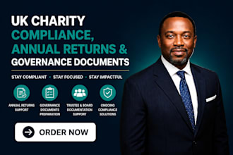 handle uk charity compliance, annual returns and governance documents