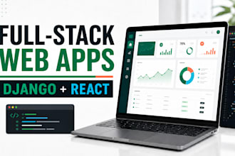 build a full stack web application with django and react