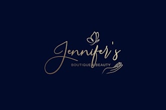 design wordmark boutique beauty business logo