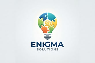 design a creative and clever puzzle logo