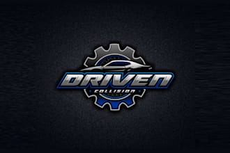design custom collision auto repair shop logo