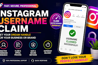 aid in swift instagram username claim for your brand or business