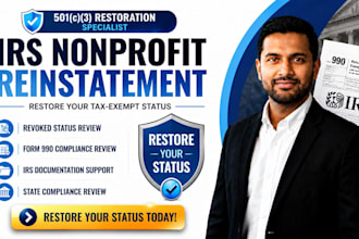 reinstate your revoked 501c3 nonprofit tax exempt status