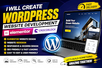 build website development as full stack website and front end web developer