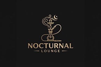 design a stylish hookah logo for your brand