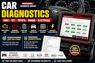 diagnose your car using obd2 fault codes and provide a diagnostic report