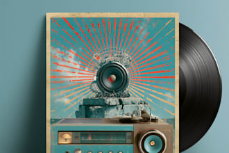design a unique album artwork cover