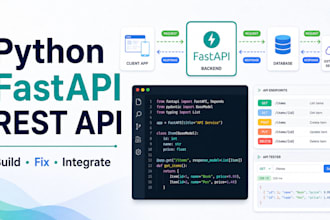 build or fix your python fastapi rest API