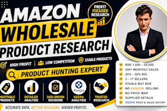 do amazon wholesale product research and product hunting