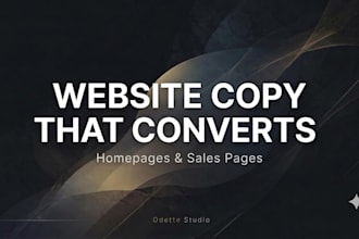 write persuasive website copywriting and sales copy