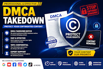 remove copyright,infringement,tiktok reddit facebook shopify by dmca