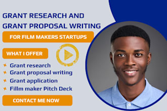 do grant research, grant proposal for filmmaker, documentary, filmmaker startups