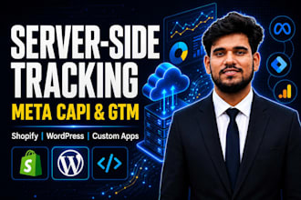 setup server side tracking, meta conversion API, and GTM for any website