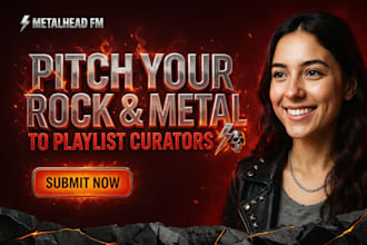 pitch your rock metal music to rock metal playlist curators