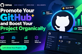 promote your github and boost your project professionally