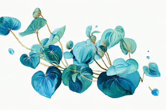 paint watercolor flowers and botanical illustrations