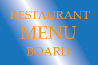 design restaurant menu, custom food menu, price list menu and food flyer design