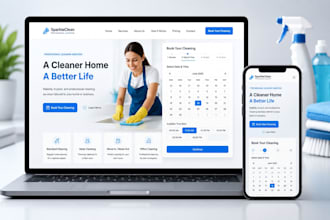 build a cleaning service website with bookingkoala, launch27 booking, quote calc