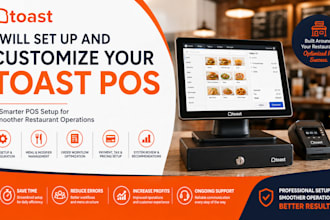set up toast pos restaurant pos system and menu integration