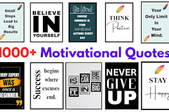 design motivational quotes for wall art and social media