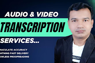 do audio and video transcription