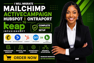 migrate mailchimp activecampaign hubspot ontraport to keap infusionsoft complete
