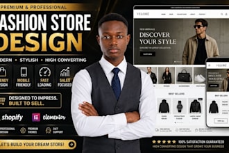 do high converting shopify store design for fashion store