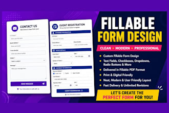 design fillable form, legal form, contact form, interactive form, indesign form