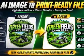 convert ai generated designs into professional print ready files