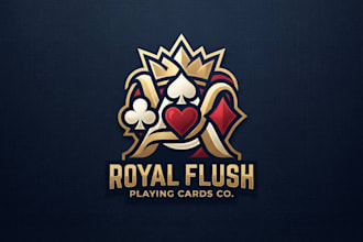 design a bold and creative playing cards logo