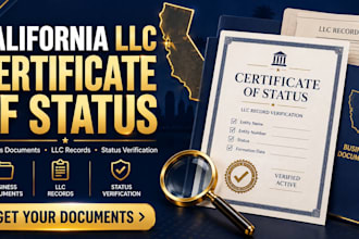 get your california llc certificate of status and business documents