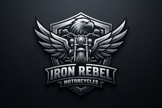 design a powerful motorcycle logo for your brand