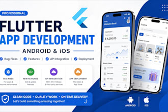 develop, fix and update your flutter mobile app