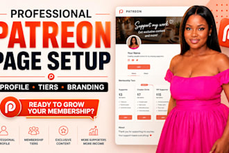 create professional patreon profile and patreon page setup